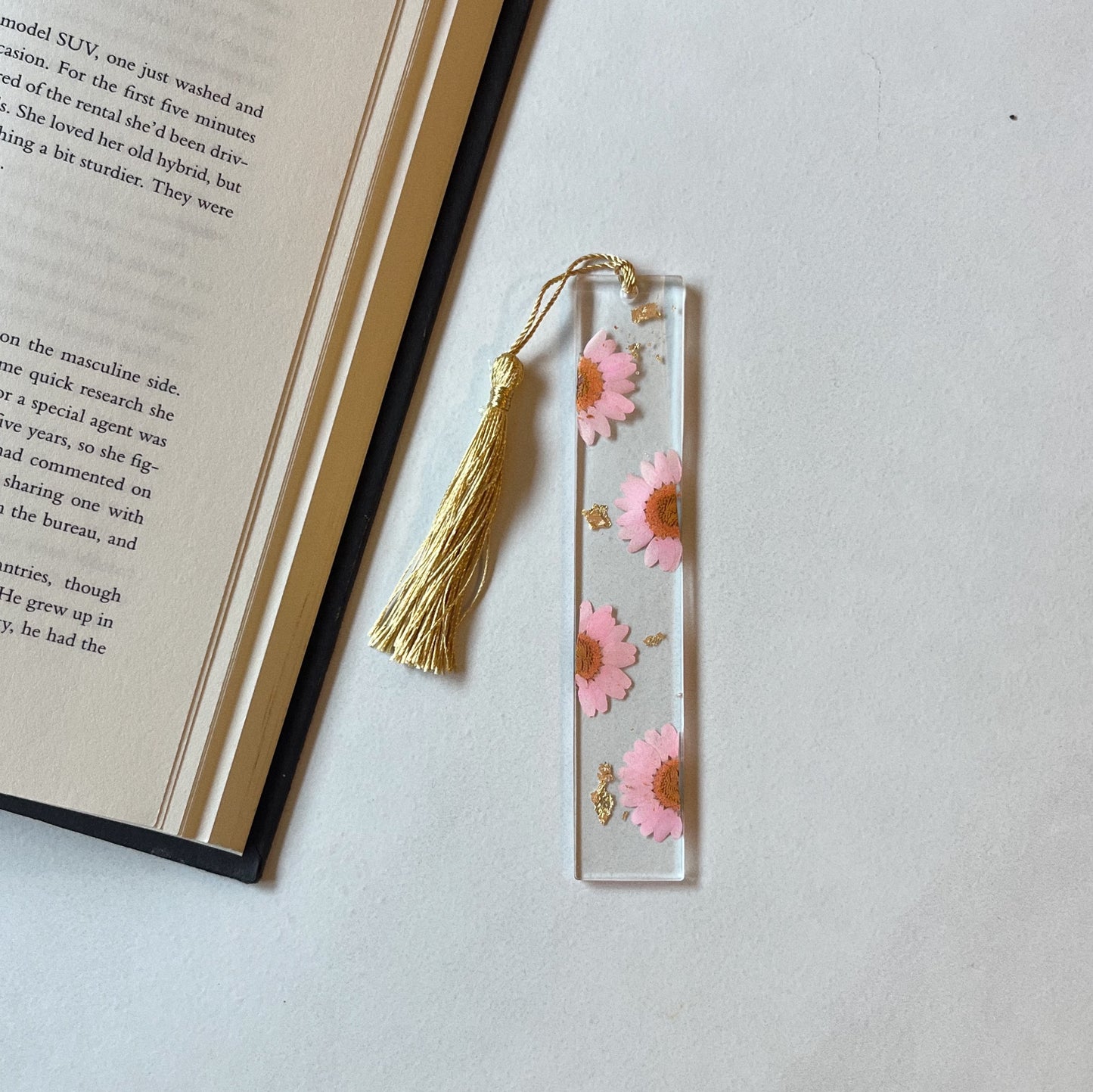 Bookmark - Pink Daisy