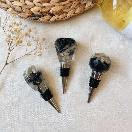 Wine Stopper - Black &amp; White